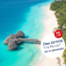 Widoczna plaża, domki na palach, błękitne morze. Traveligo Blog