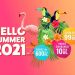 Kolorowa grafika z flamingiem, tukany, kwiatami, liśćmi i napisem "Hello Summer 2021" - Traveligo Blog