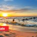 Zachód słońca nad morzem. Traveligo Blog