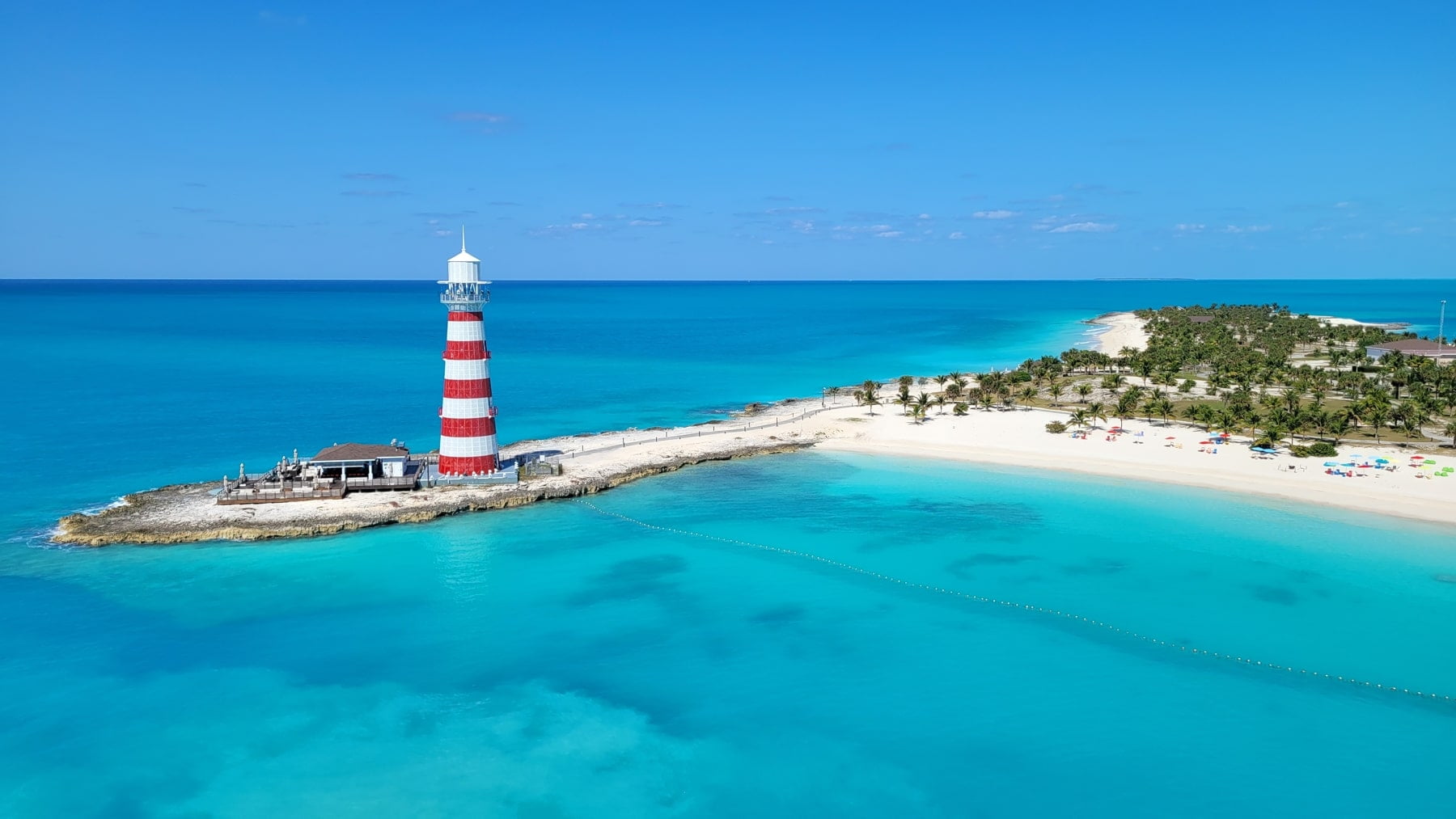 Ocean Cay Marine Reserve – prywatna wyspa MSC Cruises z plażą i latarnią morską na Bahamach
