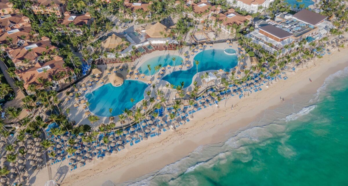 Bahia Principe Grand Punta Cana – rozległy resort przy piaszczystej plaży z basenami i palmami
