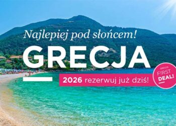 Wakacje w Grecji 2026 – plaża i turkusowe morze w ofercie FIRST DEAL Grecos Holiday