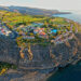 Hotel Jardín Tecina na klifie nad oceanem – widok z lotu ptaka, La Gomera