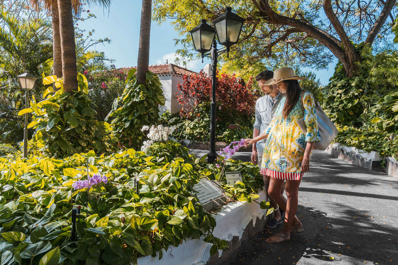 Spacer po ogrodzie botanicznym w Hotelu Jardín Tecina na La Gomerze