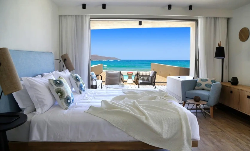 Domes Noruz Chania pokój z widokiem na morze taras hotel adults only Kreta
