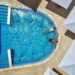 Prywatny basen w hotelu Ikos Dassia na Korfu