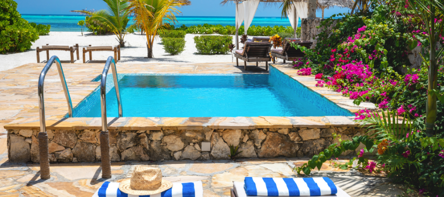 Luksusowy wypoczynek przy basenie Zanzibar Tanzania – wakacje All Inclusive