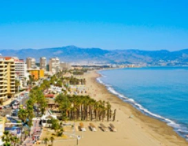 Torremolinos na Costa del Sol w Hiszpanii
