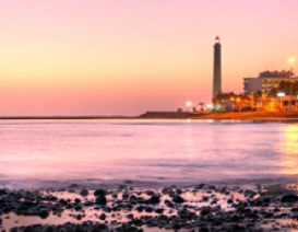 Słynna latarnia morska w miejscowości Maspalomas na Gran Canarii