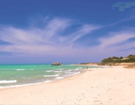 Plaża Selinunte na włoskiej wyspie Sycylia