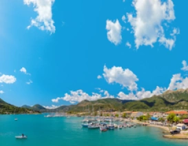 Wakacyjny kurort Ligia na greckiej wyspie Lefkada