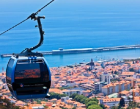 Teleferico w mieście Funchal, Madeira