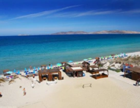 Tigaki beach na wyspie Kos w Grecji