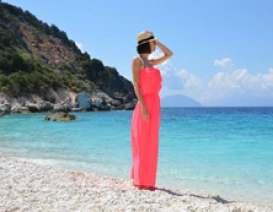 Malowniczy Przylądek Lefkatas na wyspie Lefkada