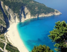 Najpiękniejsza, piaszczysta plaża na wyspie Kefalonia