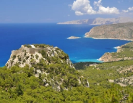 Monolithos to dawna twierdza Joannitów na Rodos w Grecji