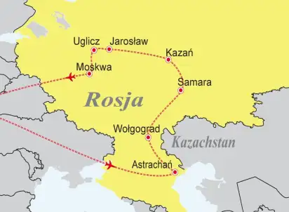 Hotel Rejs rzeką Wołgą, Rosja