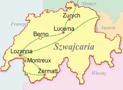 Wycieczka objazdowa Szwajcarski Express, Szwajcaria