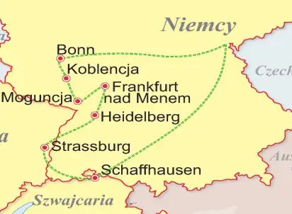 Wycieczka objazdowa Wzdłuż Renu i Mozeli - Szwajcaria, Francja, Niemcy, Szwajcaria
